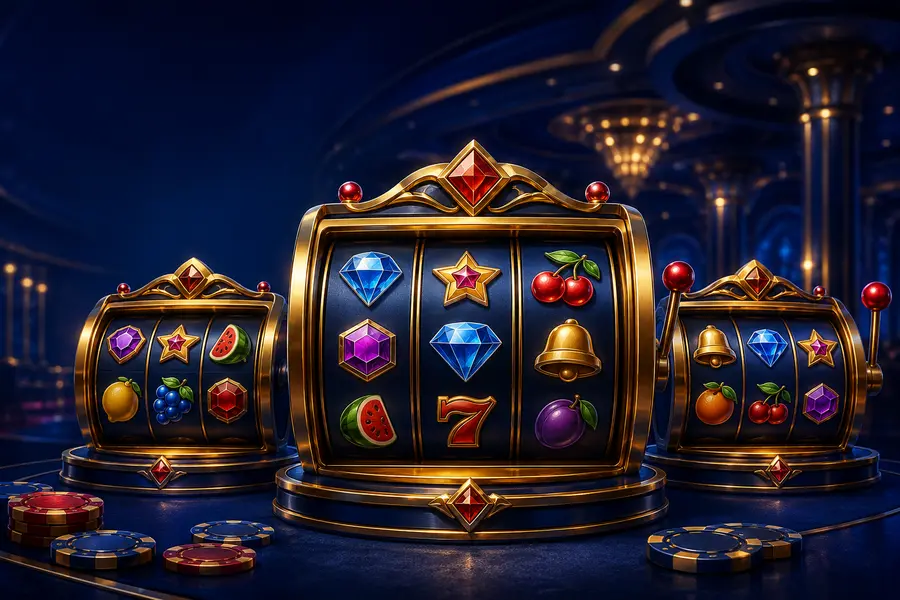Selection of premium slot game reels